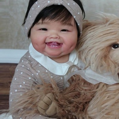 28in Handmade Reborn Baby Doll Finished Toddler Cute Girl Rooted Hair Cloth Body