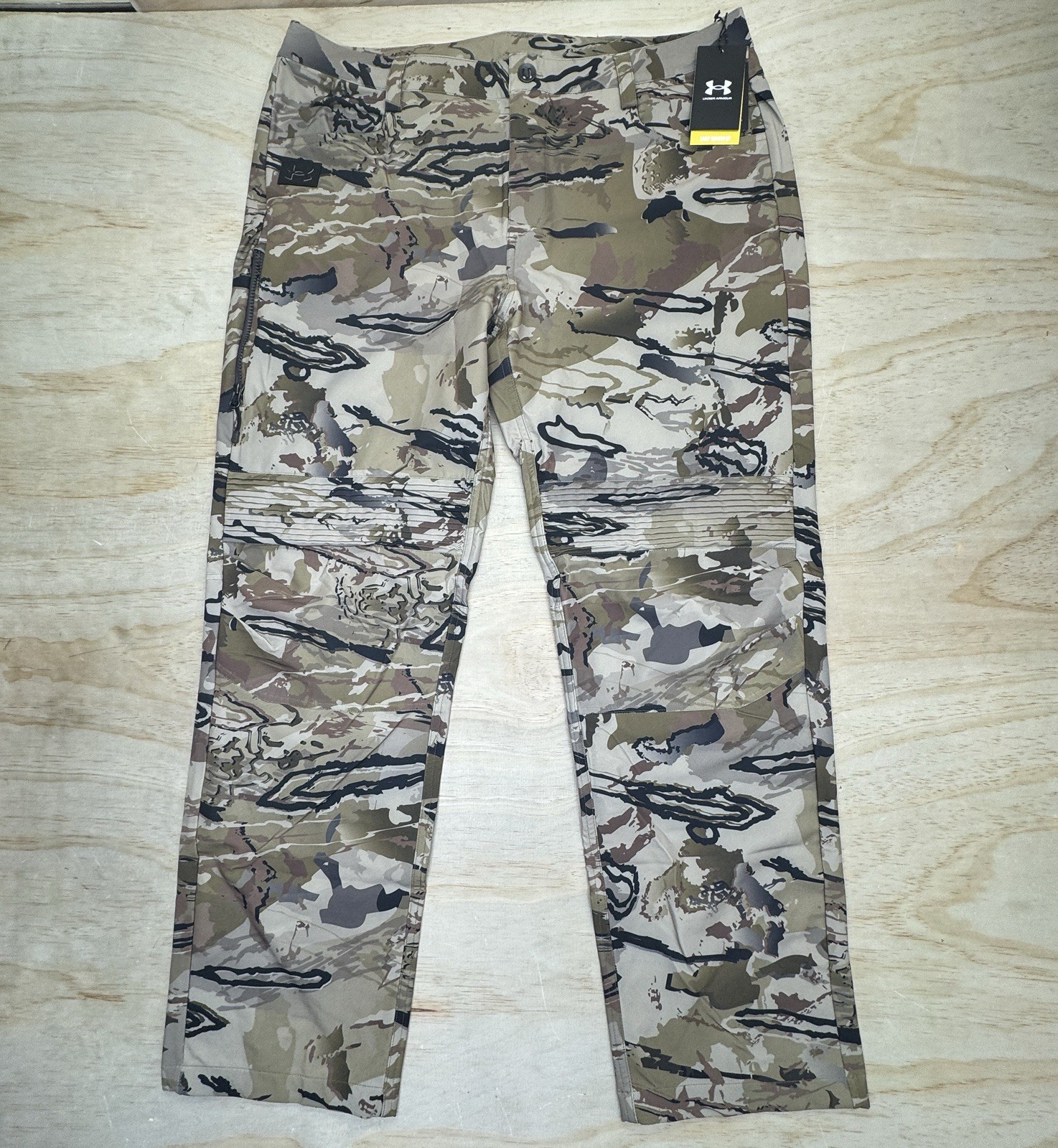 NEW Under Armour Hardwoods STR Pants Size Mens 40 x 32 1355314-999 Camo