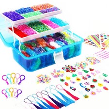 15000 Loom Rubber Bands Bracelet Kit, Rubber Bands for Bracelet Making Kit,Loom