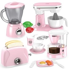 Play Kitchen Accessories, Play Kitchen Appliances Toy Set with Coffee Maker, ...