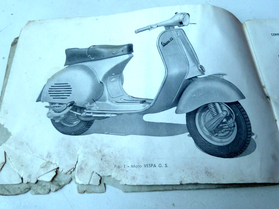 VESPA GS piaggio  – Manuale uso e manutenzione ORIGINALE!! - Immagine 3 di 4