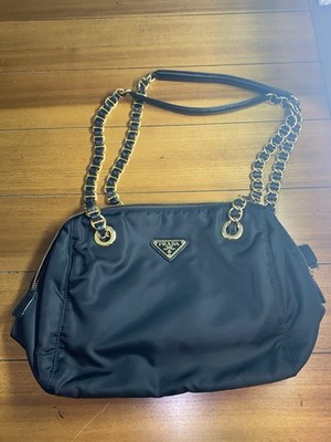 PRADA VINTAGE Tessuto Catena Shoulder Bag CLEAN!!!