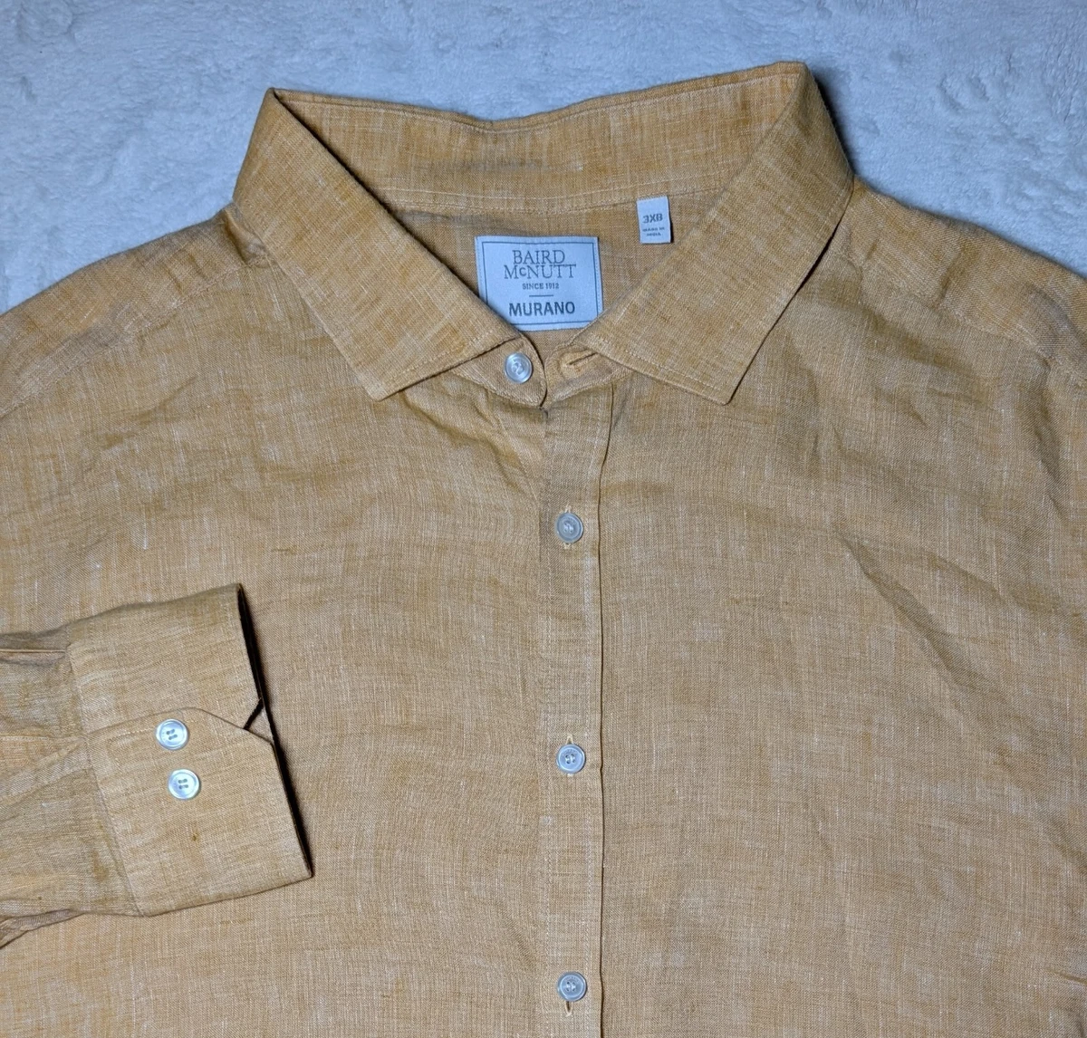 murano gold label dress shirts Gold Label Mens Murano Long-sleeve Button Up Dress Shirt Size L