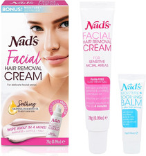 Gentle  Soothing Facial Hair Removal for Women - Sensitive Depilatory Cream for
