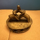 Authentic Vintage antique Indian Vajri cast brass foot scrubber  — photo 6