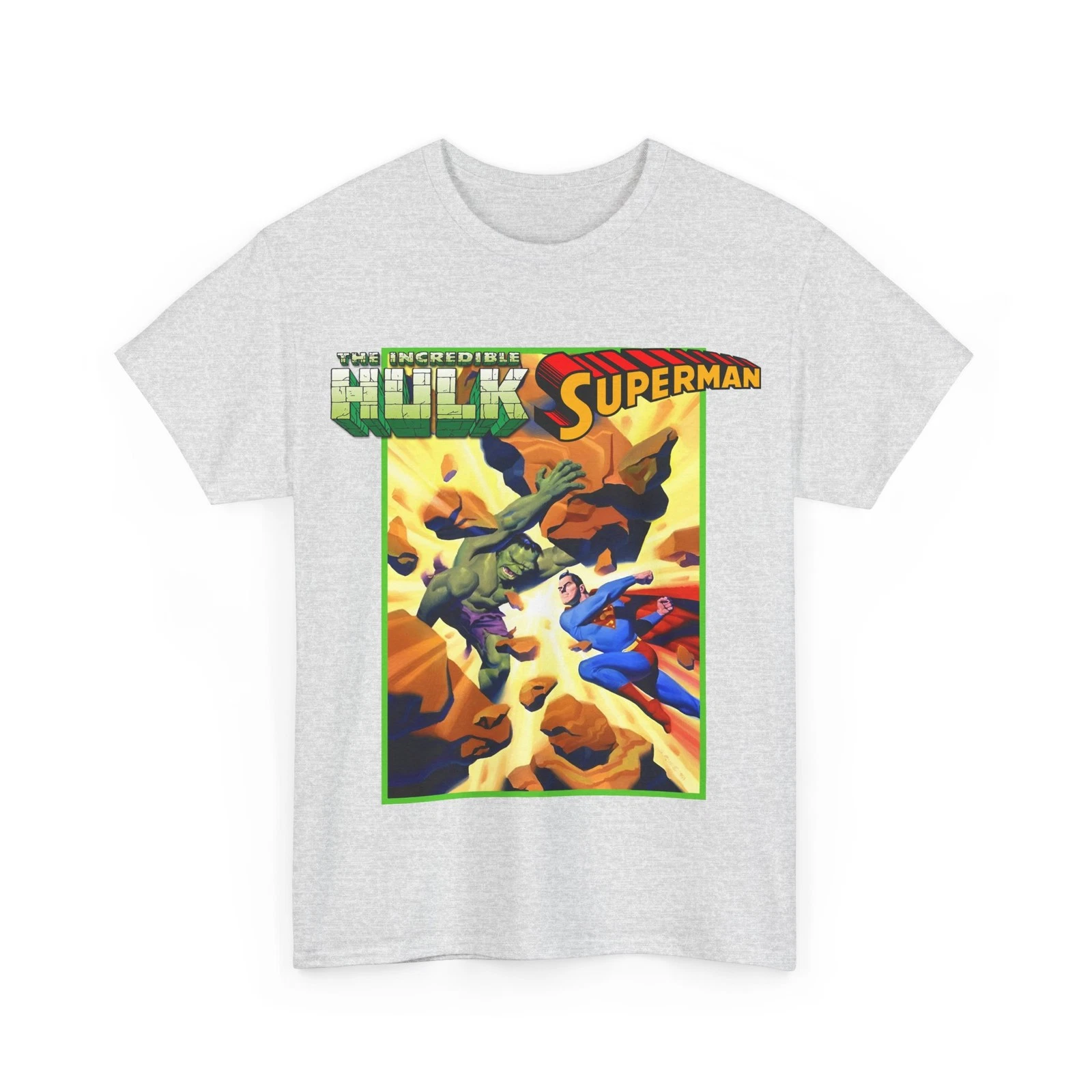 Hulk Vs Superman T-Shirt - Steve Rude Art - DC Comics & Marvel 90s Crossover