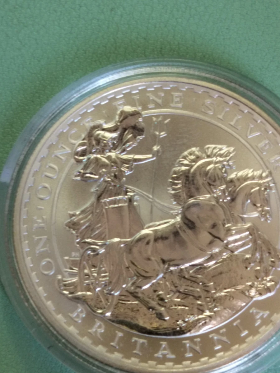 3ª MONEDA SERIE BRITANNIA 1999.1 OZ PLATA.ESCASA.RARA.FDC.BRI-3.