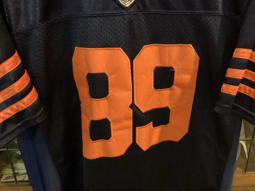 Mike Ditka #89 Chicago Bears Navy/Orange SEWN ALT Reebok OnField Jersey SZ 48 - Picture 9 of 14