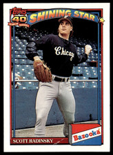 1991 Topps Bazooka Shining Stars Scott Radinsky #22 Chicago White Sox