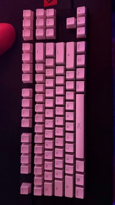 HyperX Alloy Origins Core TKL + HyperX White Pudding Keycaps (Read description)