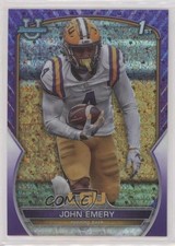 2022 Bowman U Chrome Purple Mini-Diamond Refractor /399 John Emery Jr #67 11pj