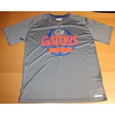 NCAA University of Florida Gators Basketball SS Shirt Mens Large Majestic Gray
