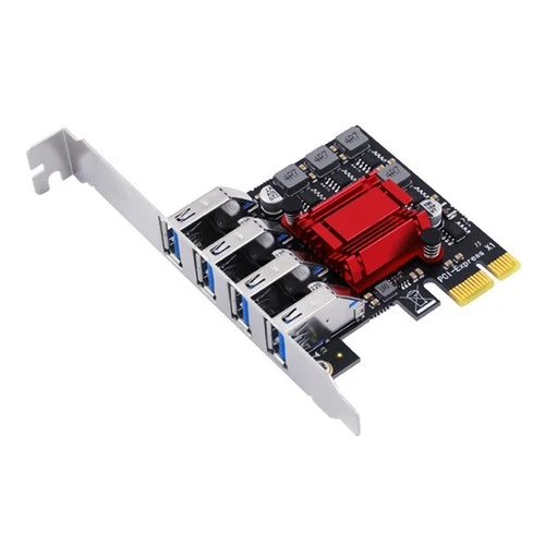 4-Port USB3.2 Expansion Card PCI-E to USB3.0 Type-C Adapter Card Four-Port3785
