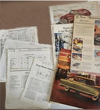 1950-51 Nash Airflyte Wiring Lubricant Parts News Magazine Pages Lot