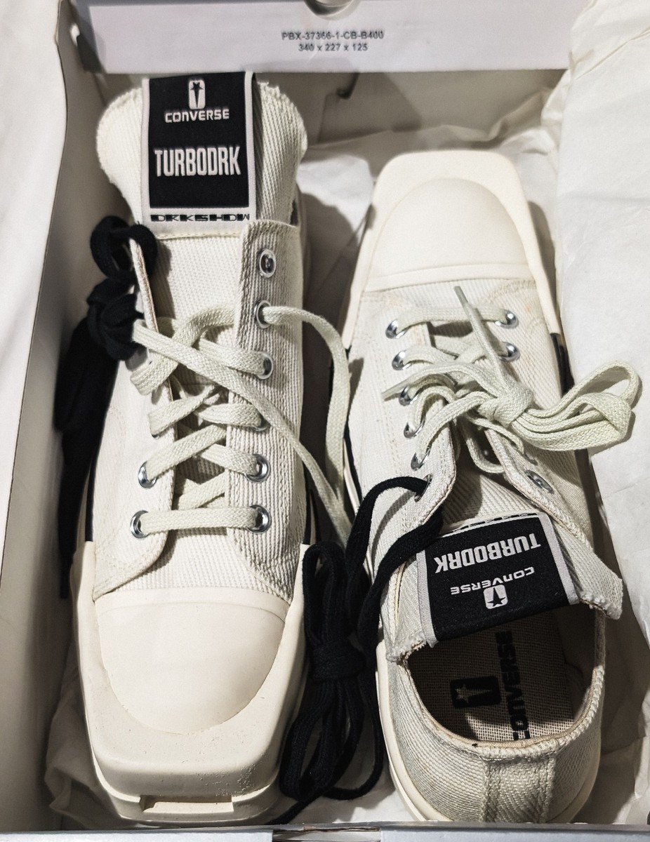 Rick Owens DRKSHDW x Converse Chuck 70 TURBODRK US 8.5 | eBay