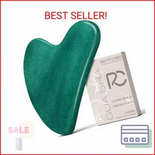 Rena Chris Gua Sha Facial Tools: Jade Stone Guasha Tool for Face Acupuncture The