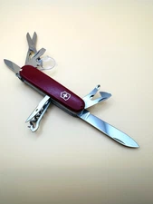 VICTORINOX EXPLORER Swiss Army Knife Multi Tool 91mm RED ..