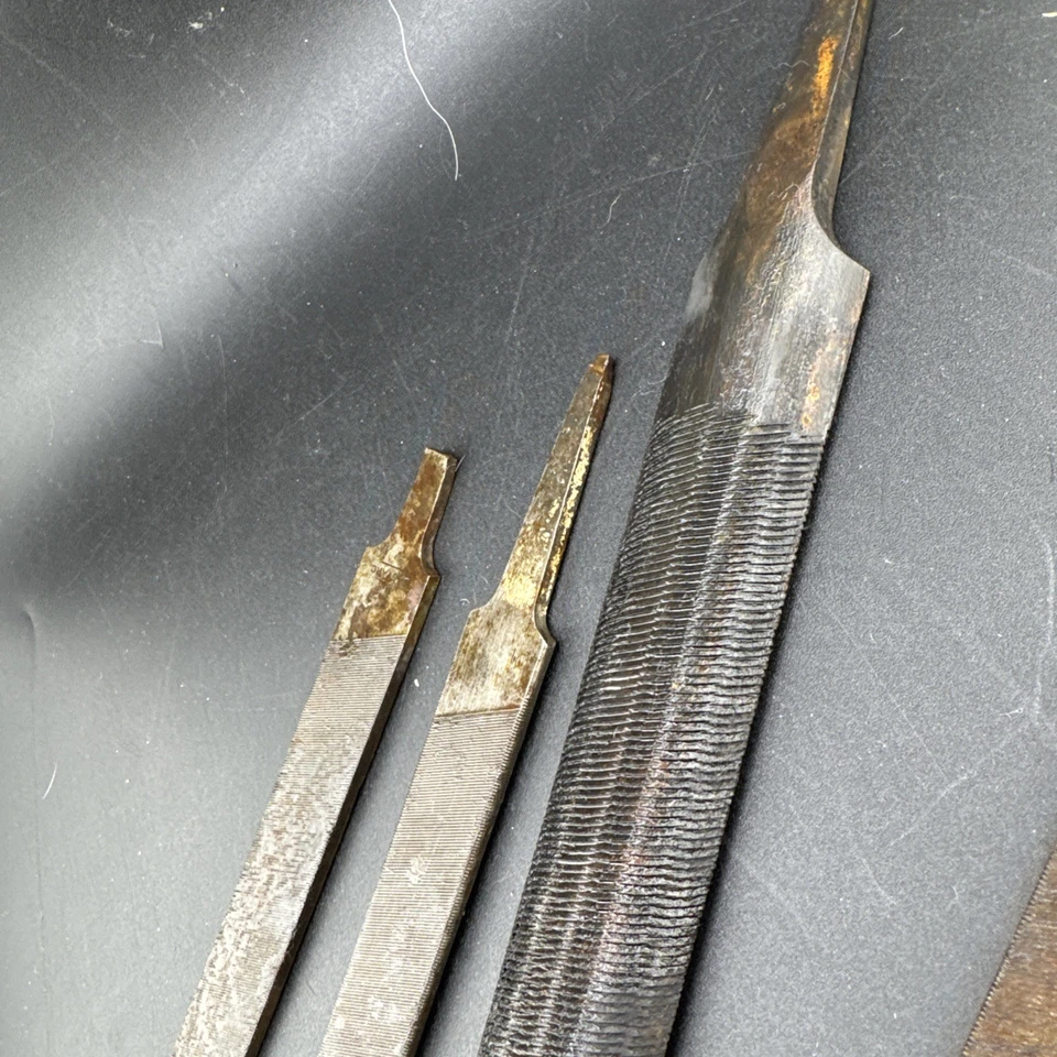 Juego de limas planas, redondas y medias redondas Bastard mixtas, 6 piezas, hechas en EE. UU.📦 Foto 3 de 4