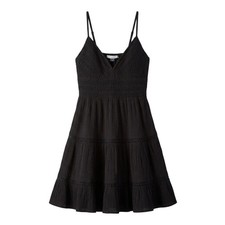 American Eagle Black Crochet Tiered Mini Dress NWT Size XS Boho Festival Summer