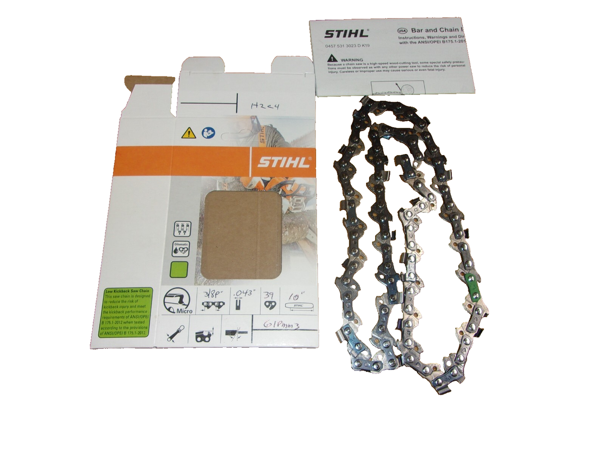 きこま Stihl 10” Micro Mini Picco Saw Chain OEM 3/8P