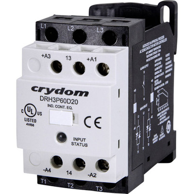 Crydom Halbleiterschütz Schütz Nullspannungsschaltend DRH3P60A20 20A