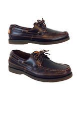 Sperry Top-Sider Para hombres 10 Amaretto Cuero 2 Ojos Barco Zapatos Canoa Moc 0764027W