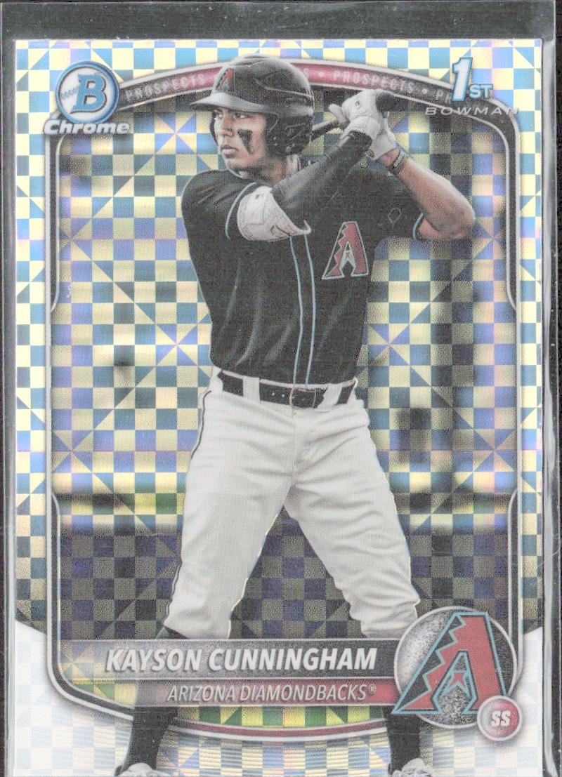 2025 Bowman Draft #BDC-84 Kayson Cunningham Chrome X-Fractor
