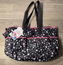 Disney Minnie Mouse Baby Diaper Bag Insulated Bottle Holder Pacifier Holder New