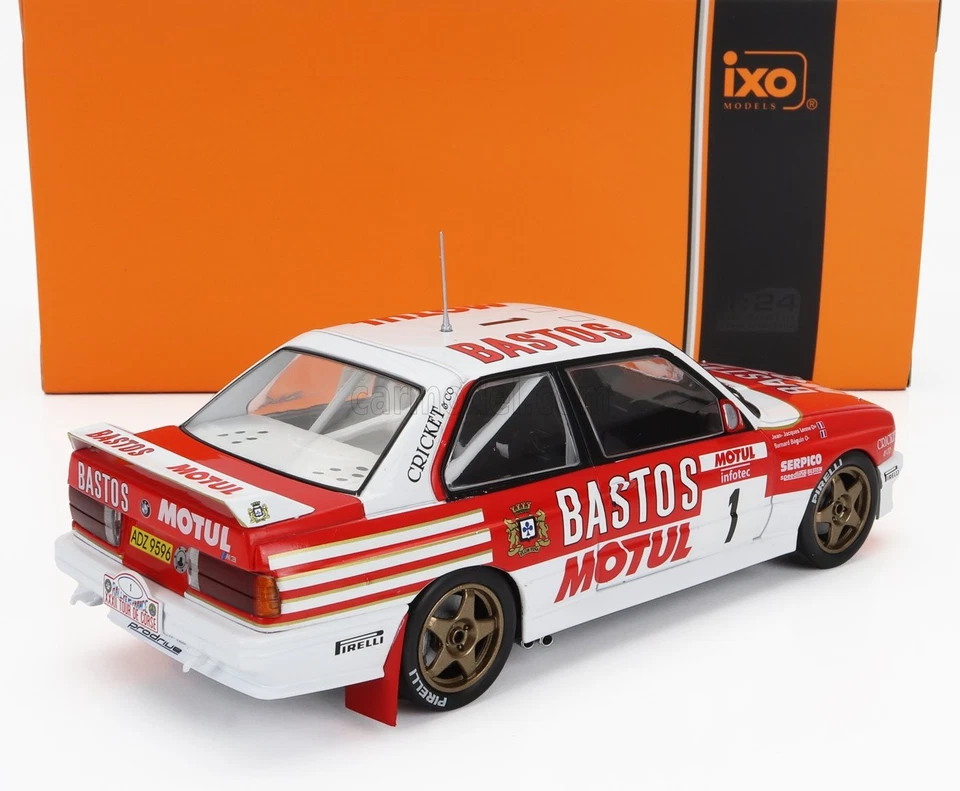MODELLINO AUTO STATICO IXO BMW 3 SERIE M3 E30 RALLY CORSICA 1988 BEGUIN 1/43 - Immagine 2 di 4