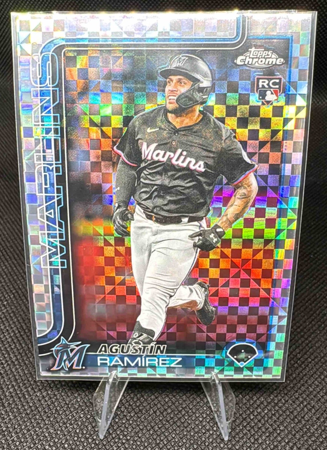 2025 Topps Chrome Update Agustin Ramirez #USC200 X-Fractor RC Marlins