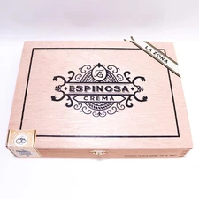 Espinosa Toro Grande Crema Empty Wood Cigar Box 9.5" x 7" x 2"