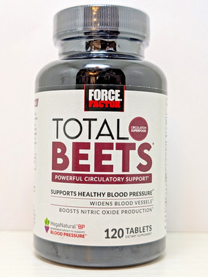 Force Factor Total Beets 120 Tablets Support Healthy Blood Pressure Exp 11/28