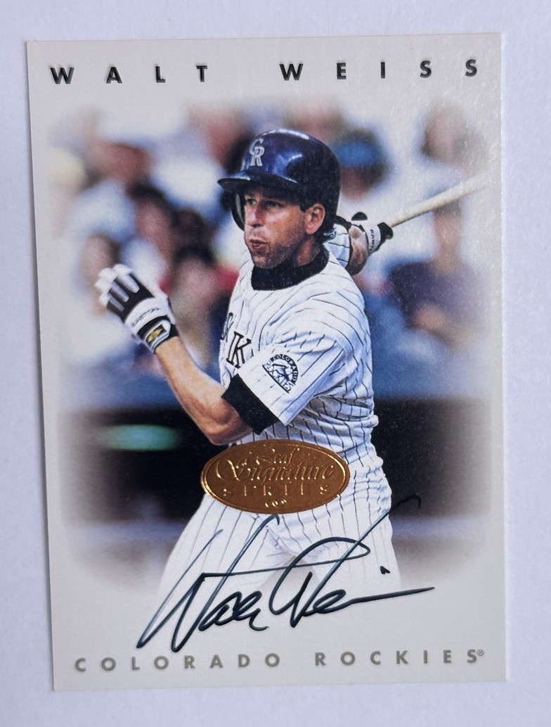 1996 Leaf Signature Series Bronze Walt Weiss Auto