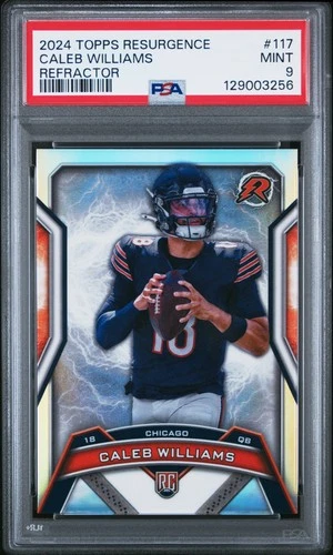 2024 TOPPS RESURGENCE REFRACTOR #117 CALEB WILLIAMS ROOKIE RC PSA 9