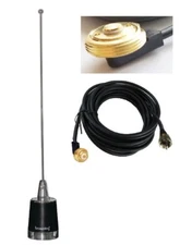 Antenna UHF 450-470 MHz 3 dBd Hole Mount PL259 Mobile Radio Icom Kenwood Vertex