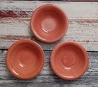 3 VINTAGE HLC HARLEQUIN FRUIT/BERRY BOWL HOMER LAUGHLIN FIESTA ROSE EUC