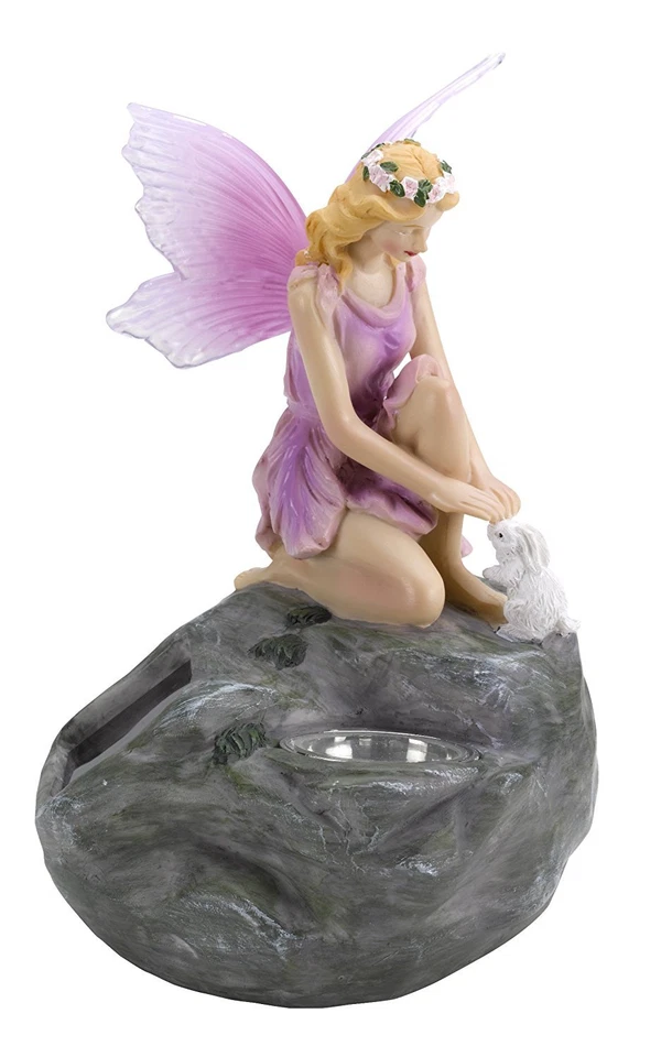 Fairy Statue Solar Spotlights (Triple Pack) Garden Ornaments - Image 4 of 4