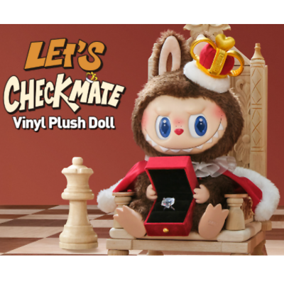 ぬいぐるみ POP MART Labubu LET'S CHECKMATE OFFICIAL AUTHENTIC LABUBU THE MONSTERS Let's Checkmate Vinyl Plush