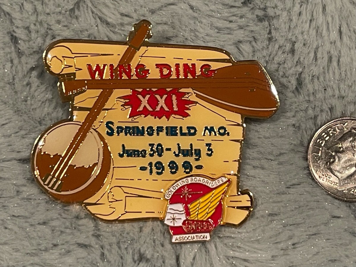 WING DING XXI 1999 pin, Springfield, MO June 30-July 3 1999, GWRRA