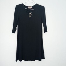 Philosophy Women's L Cut And Sew 3/4 Sleeve Dress Classic Minimalist