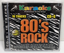 CD G Karaoke 80's Rock - Bon Jovi Springsteen Van Halen Aerosmith