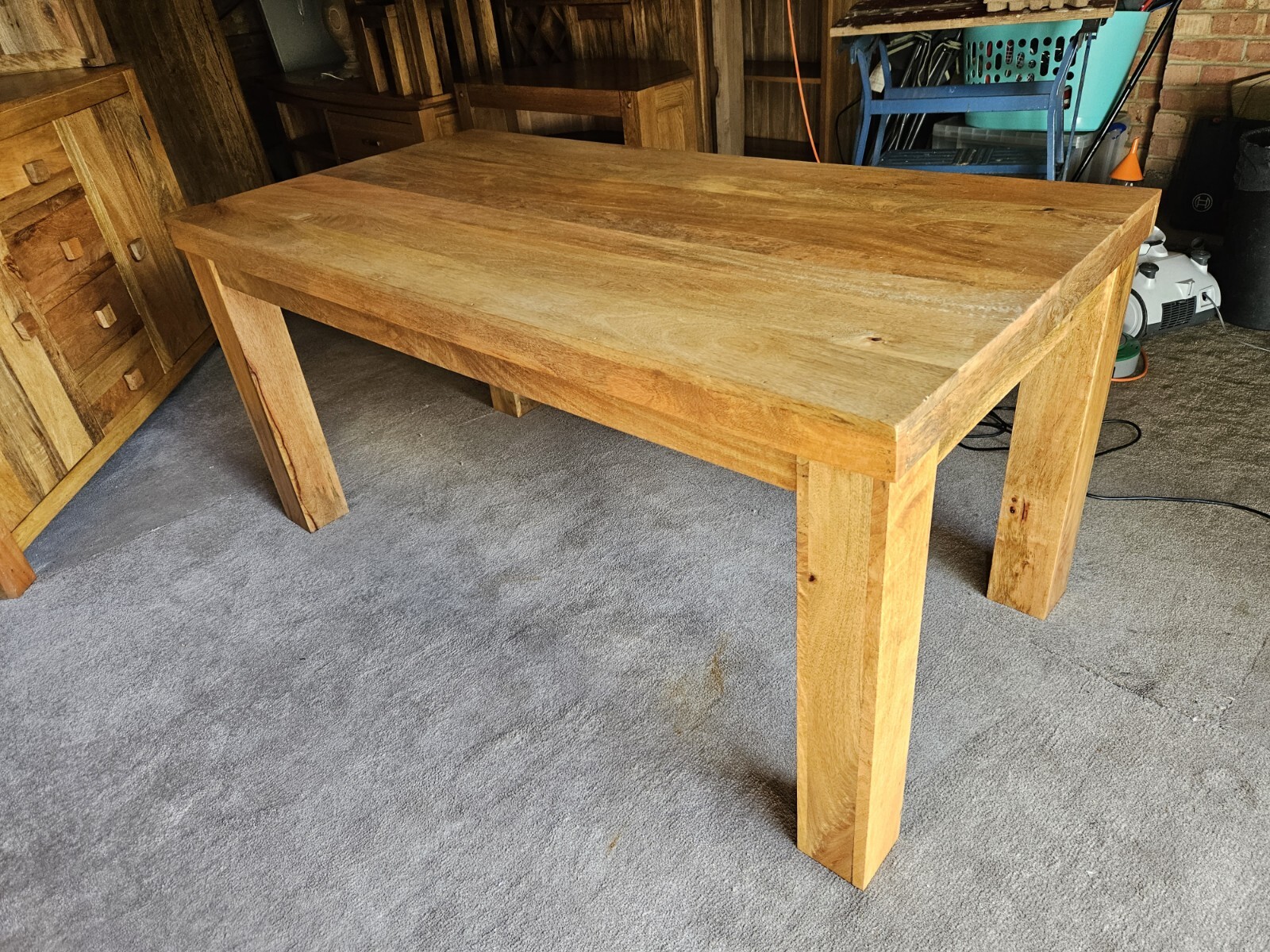 Oak Furniture Land Mantis Solid Mango Dining Table 148 x 76cm eBay