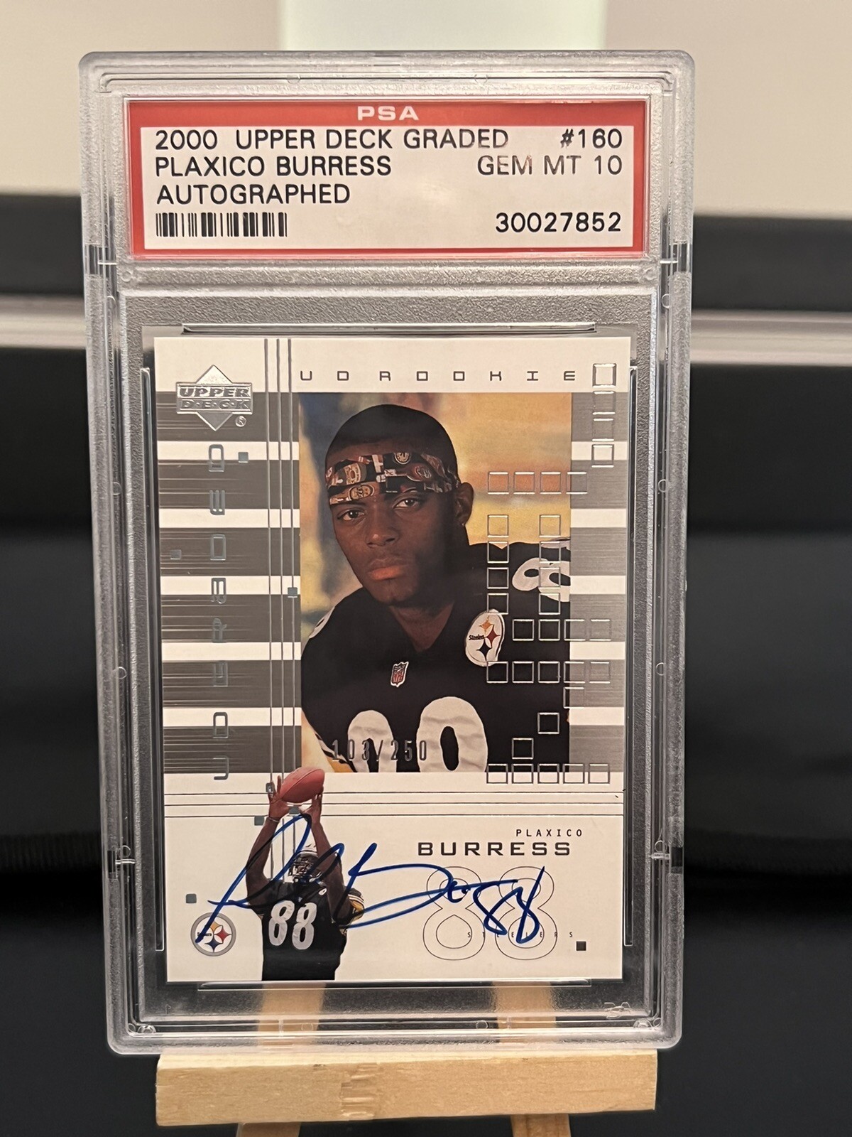Plaxico Burress Upper Deck Graded #160 Autographed