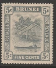 Brunei MINT sg67 1924-37 5c grey