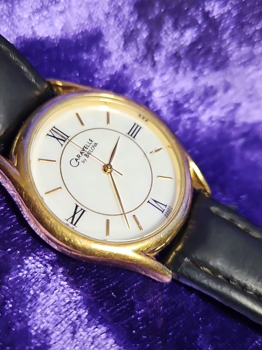 Caravelle by Bulova Watch Women Gold Tone Round Black  display picture 2