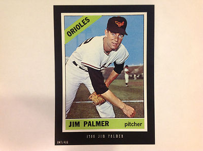 Jim Palmer #126 Orioles RC MVP 1966 Stil 2016 Topps Anthology 5X7 # Ed / 499