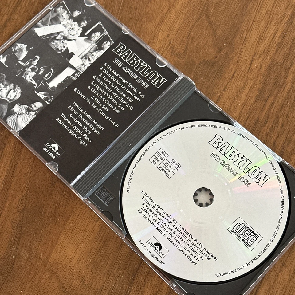 The Savage Rose by Babylon (CD, Polydor) Germany Import * - Imagem 3 de 4