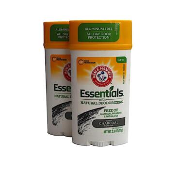 2x Arm & Hammer Essentials Natural ( Charcoal Powder ) 2.5 oz.