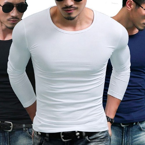 Casual Solid Knit Thermal Undershirt 