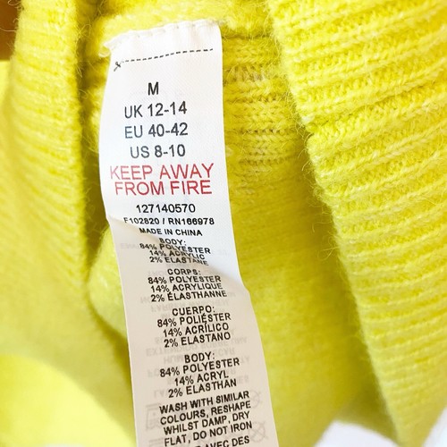 TOPSHOP Damen Strickpullover Trichterausschnitt Long Line Oversized NEU - Bild 9 von 9